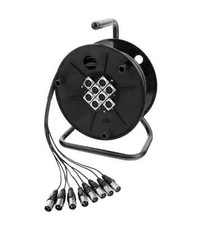 Connecteur Multicore Cable Tambour de Cables XLR DMX DJ PA 8 Prise Femelle 15m