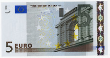Billet de 5 euros NEUF . 2002