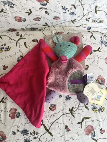 Doudou plat souris - , avec