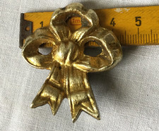 Ancien NOEUD CACHE CLOU Piton en bronze Louis XVI