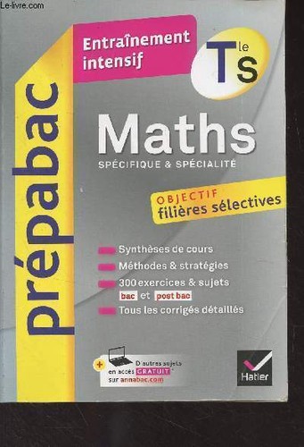 Prépabac maths spécifique - -, maths,