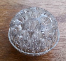 Ancien pique fleur, porte stylo en verre 1950, rétro vintage.