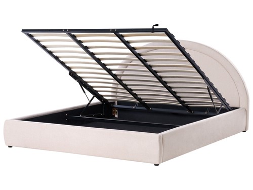 Lit avec rangement tissu - en,