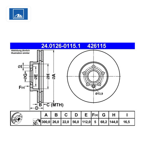 Lot disques frein - de,