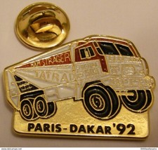 pin's PARIS DAKAR TATRA 92 RALLY TRUCK CAMION TOTAL MAM STRAGER