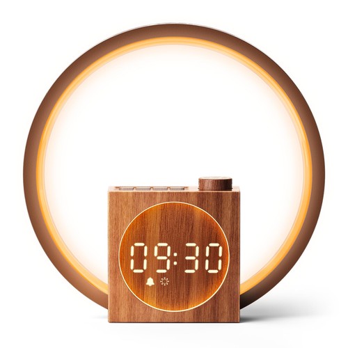 Lampe chevet avec révei - lampe, de