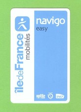Carte / Pass Navigo Easy souple - Ticket de Métro Paris - RATP/SNCF - 