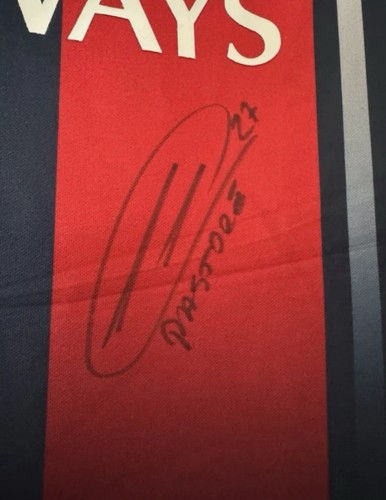 Maillot psg pastore dedicacé - maillot,