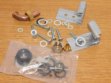 LOT PIECES crochet support mural CHAUDIERE coude en cuivre CHAFFOTEAUX et MAURY