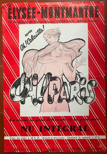 Affiche cabaret paris - cabaret,