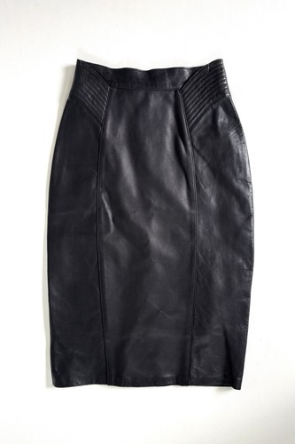 Jupe crayon cuir - crayon, taille