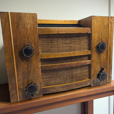 Radio TSF Grammont 956 vintage à lampes bois années 50 déco ou pièces