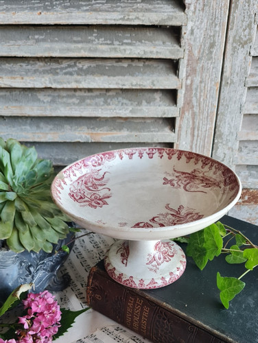 Ancien compotier sur pied - ancien,