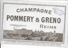 BUVARD NEUF  CHAMPAGNE POMMERY ET GRENO REIMS