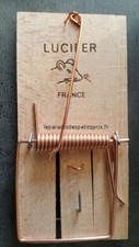 tapette à rat ,piège à rat, 1 tapette en bois made in FRANCE ,17.5  x 8.5 cm