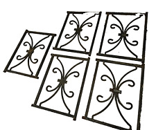 grilles en fer forgé X 5 