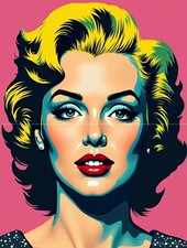 Affiche A4 Femme Pop Art Chic