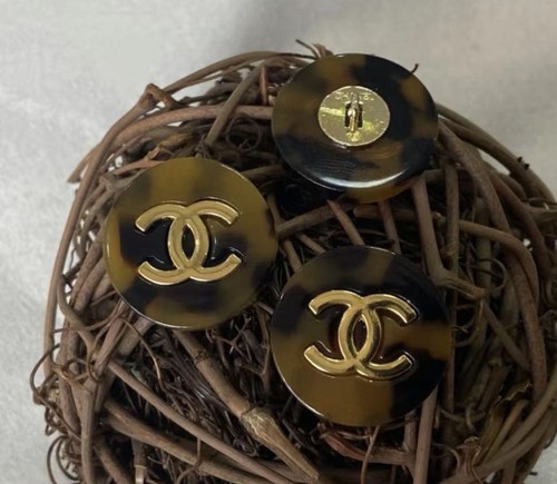 Boutons chanel léopard - boutons,