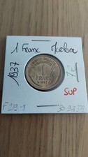 Pièce de 1 franc Morlon bronze alu - 1937 SUP