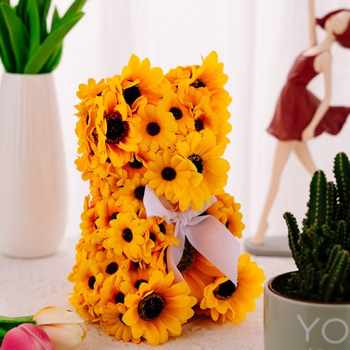 Ornement ours tournesol - ,