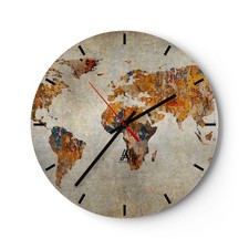 Horloge murale en verre