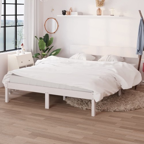 Cadre lit 180x200cm blanc - de,