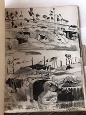 Lucien Jonas - Champagne et Centre - 1916 Première Guerre mondiale lithographies