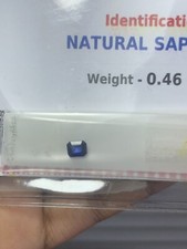 100% Natural Saphir Bleu Certifié