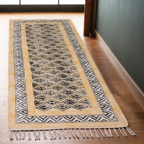 Tapis rectangulaire dhurrie - rectangulaire,
