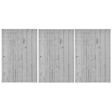 Lot de 3 toiles de fond imperméables en grain de bois pour photographie