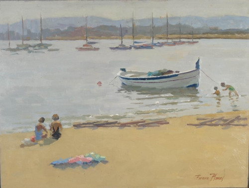 Tableau huile paysage - huile,
