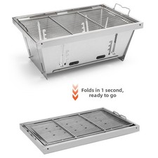 Barbecue pliant extérieur en acier inoxydable pour IGT camping table utilisatio