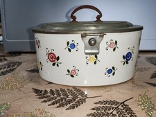 Ancienne Boite à biscuits en céramique Allemande année 30 En Bon État 