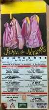affiche - feria de Nîmes 1996 - corrida - Angel Ponce de Leon - 98x43