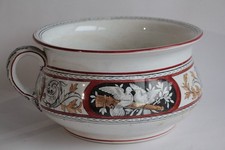 Ancien pot de chambre faïence anglaise Colombes (66721)