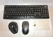 Logitech K270 AZERTY Keyboard + M510 Mouse + Receiver Wireless Unifying Combo