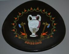  Assiette Décorative Porcelaine de Longwy Souviens toi du Vase de Soissons