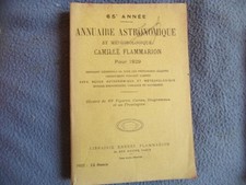 Annuaire astronomique et météorologique pour 1929| Camille Flammarion| Bon état