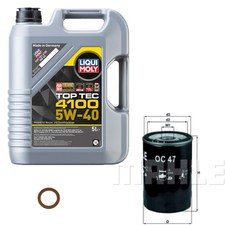 Mahle Filtre à Huile 5 L Liqui Moly 5W-40 4100 Top Tec pour Audi A4 1.6 2.0