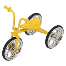 Toy Tricycle Model 3D Car Model Removable Tricycle Ornament Metal Rubber Bike