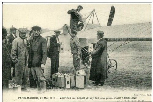Y73 repro cpa avion vedrine - avion,