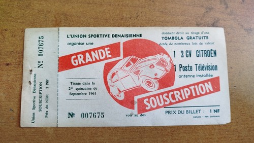 Ancien billet de - billet,