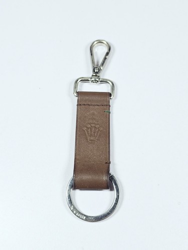 Porte clés rolex cuir - en, brun