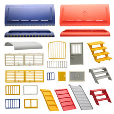 Playmobil cirque cirque remorque accessoires pièces détachées grille...