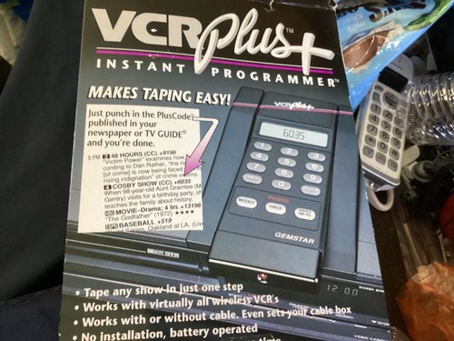 Vcr plus instant programmer - instant,