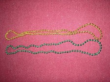  String  of Green & Gold beads