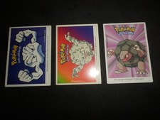 Cartes Pokémon : Stickers Dunkin Boomer : Racaillou / Gravalanch / Grolem