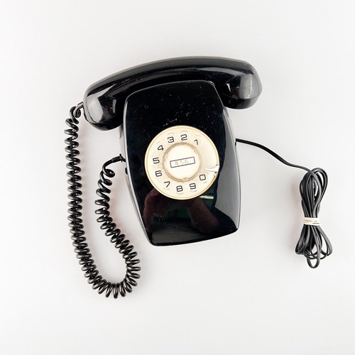 Téléphone mural noir