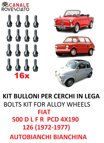 Boulons fiat 500 f - 16, r