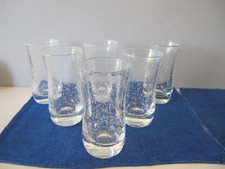 6 verres à orangeade cristal